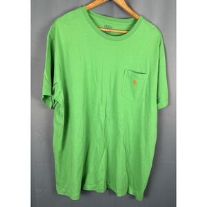 Polo‎ Ralph Lauren Front Pocket Green/Orange Horse Men's XL T-Shirt